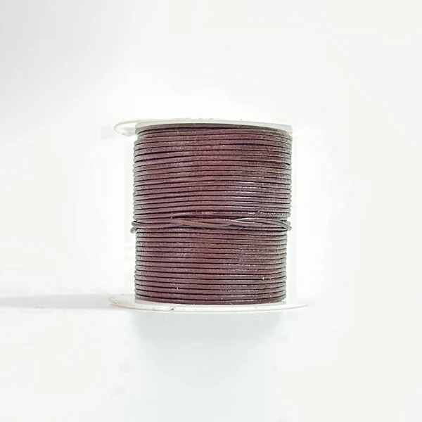 HobbyArts Lædersnor, 10 m, Mørk brun